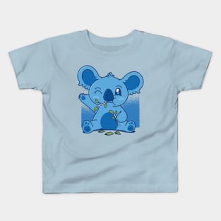 Cute Koala Eating Eucalyptus Kids T-Shirt